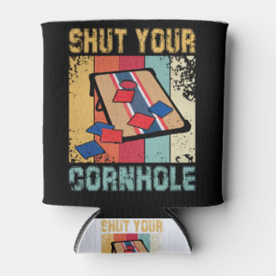 Schließe dein Cornhole Funny-Geschenk Dosenkühler