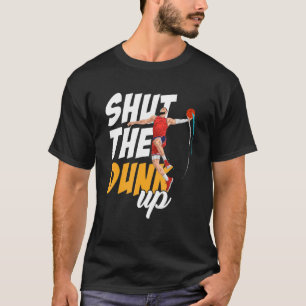 Schließe den Dunk Up Athlete Dunk Basketball. T-Shirt