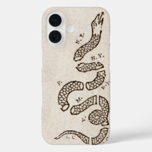 Schließe dich an oder stirb Klapperschlange: Carto iPhone 16 Hülle