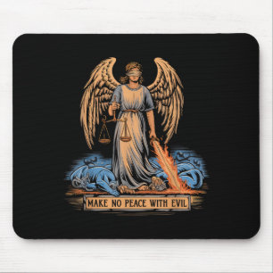 Schließe keinen Frieden mit dem Bösen Erzengel Mic Mousepad