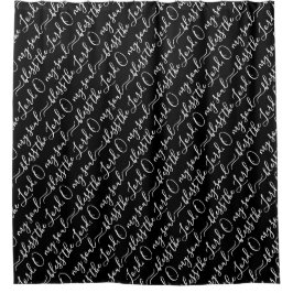 SCHLIESSEN | Eleganter Schwarzer Duschvorhang