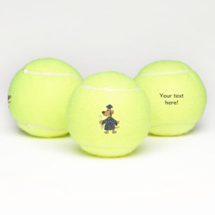 Schließen Hundeschlitter Tennisbälle