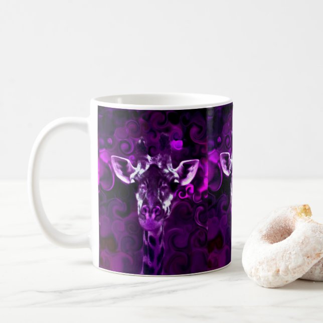 Schließen Lila Tasse (Mit Donut)