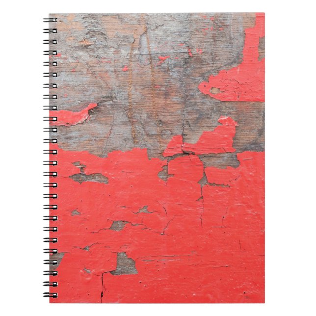 Schließen Sie alte und schälende lackierte Holzpla Notizblock (Vorderseite)