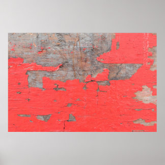 Schließen Sie alte und schälende lackierte Holzpla Poster