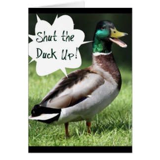 Schließen Sie die Ente