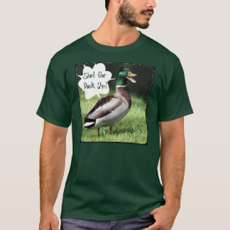 Schließen Sie die Ente T-Shirt