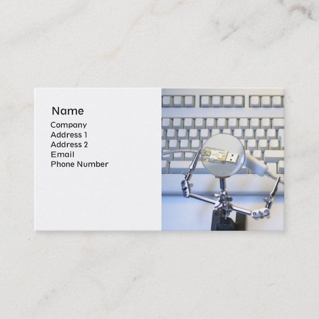 Schließen Sie die Visitenkarte an (Vorderseite)