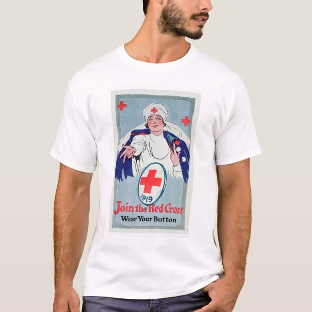 Schließen Sie sich dem roten Kreuz an - tragen Sie T-Shirt (Vorderseite)