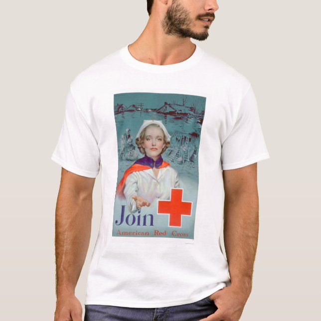 Schließen Sie sich dem roten Kreuz - T-Shirt (Vorderseite)