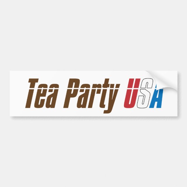 Schließen Sie sich dem Tee-Party USA an! Autoaufkleber (Vorne)
