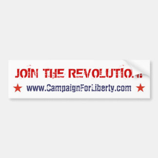 Schließen Sie sich der Revolution an! Autoaufkleber