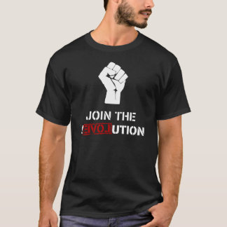 Schließen Sie sich der Revolution - schwarzen T-Shirt