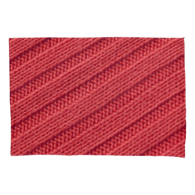 Schließen Sie Stripy Häkelstruktur Textur. Kissenbezug (Vorderseite)