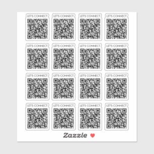 Schließen wir QR-Code Vinyl an Aufkleber