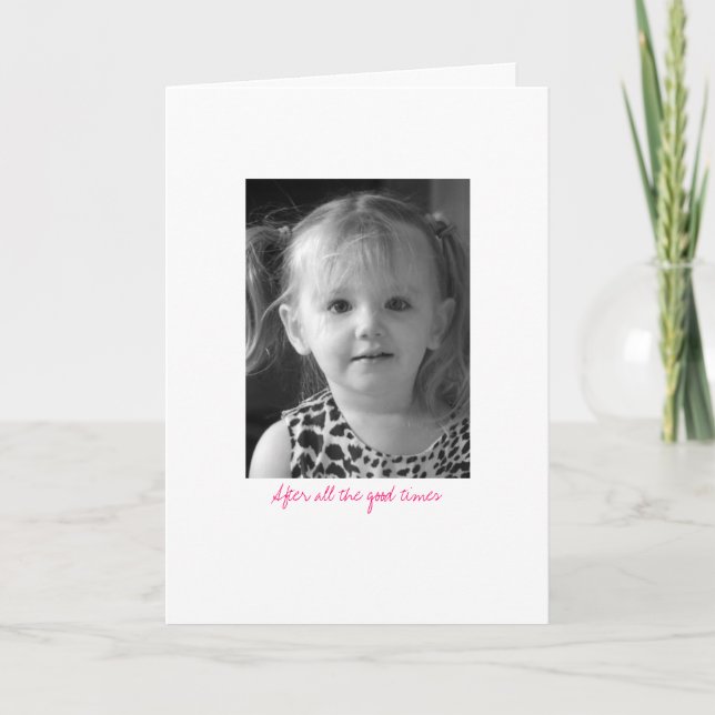 Schließlich die guten Zeiten - ich täusche… vor Karte (Vorderseite)