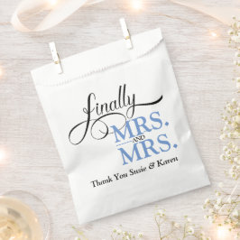 Schließlich Frau und Frau Wedding Empfang Geschenktütchen