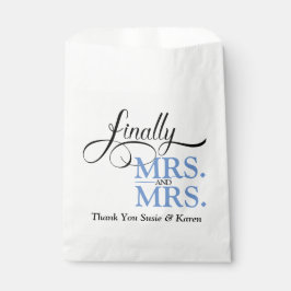 Schließlich Frau und Frau Wedding Empfang Geschenktütchen