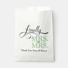 Schließlich Frau und Frau Wedding Empfang Geschenktütchen