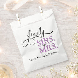 Schließlich Frau und Frau Wedding Empfang Geschenktütchen