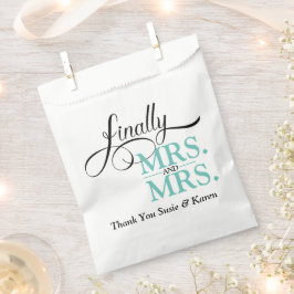 Schließlich Frau und Frau Wedding Empfang Geschenktütchen