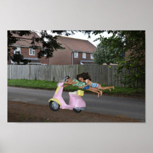 Schließlich geht uns das Benzin aus. Poster