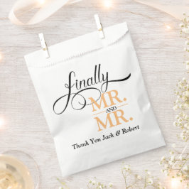 Schließlich Herr und Herr Wedding Empfang Geschenktütchen