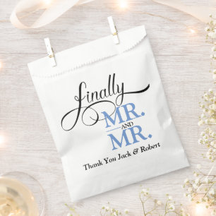 Schließlich Herr und Herr Wedding Empfang Geschenktütchen