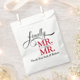 Schließlich Herr und Herr Wedding Empfang Geschenktütchen