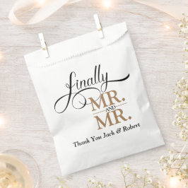 Schließlich Herr und Herr Wedding Empfang Geschenktütchen