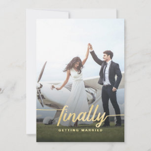 Schließlich lustiges Foto Hochzeit Retten Sie das  Save The Date
