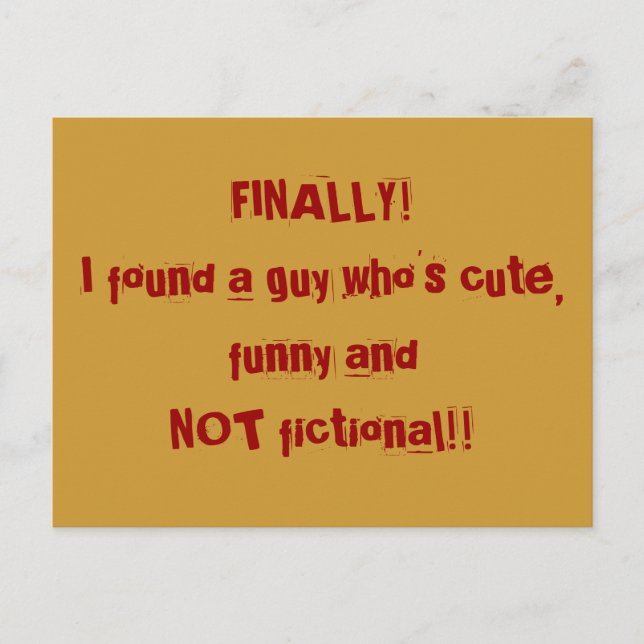 Schließlich Postkarte (Vorderseite)