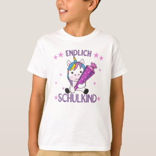 Schließlich Schoolkind Unicorn School Bag School T-Shirt