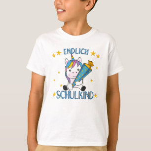 Schließlich Schoolkind Unicorn School Bag School T-Shirt