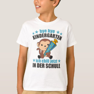 Schließlich Schule Kind Affe Schule Cill Chill T-Shirt