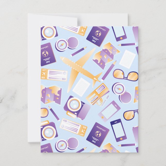 Schließlich Urlaub und Reisen im Sommer wieder Save The Date (Vorderseite)