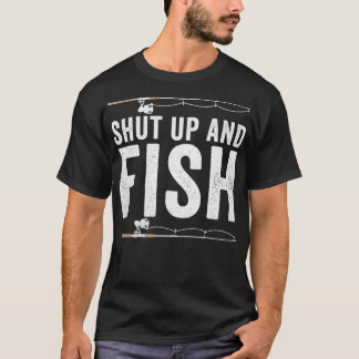 Schließt auf und fischen Wolfsbarsch Fischfang T-Shirt