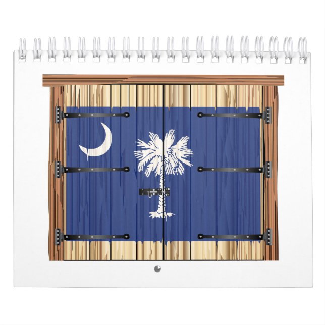 Schließte Barenttür mit Südkarolina-Staatsflagge Kalender (Titelbild)
