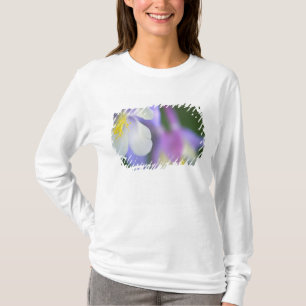 Schließung der Blume Colorado Columbine. T-Shirt