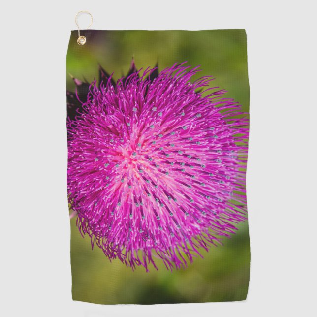 Schließung der Milchdistel Golfhandtuch (Vorderseite)