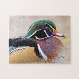 Schließung einer Atemberaubenden Holzente Puzzle