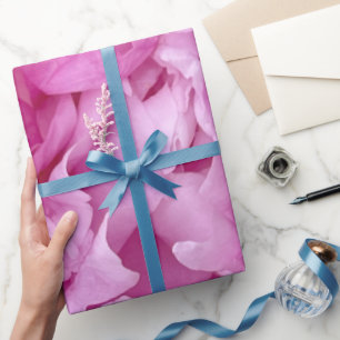 Schließung von rosafarbenen Pfannenbäumen Geschenkpapier