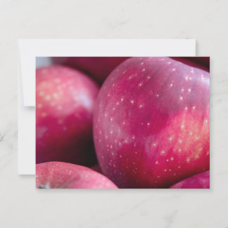 Schließung von Roten Äpfeln Postkarte
