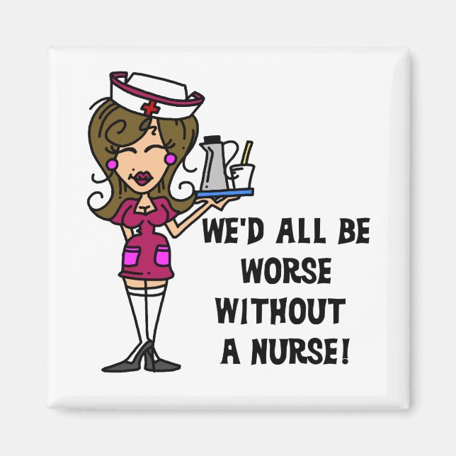Schlimmer ohne Krankenschwester Magnet (Vorne)