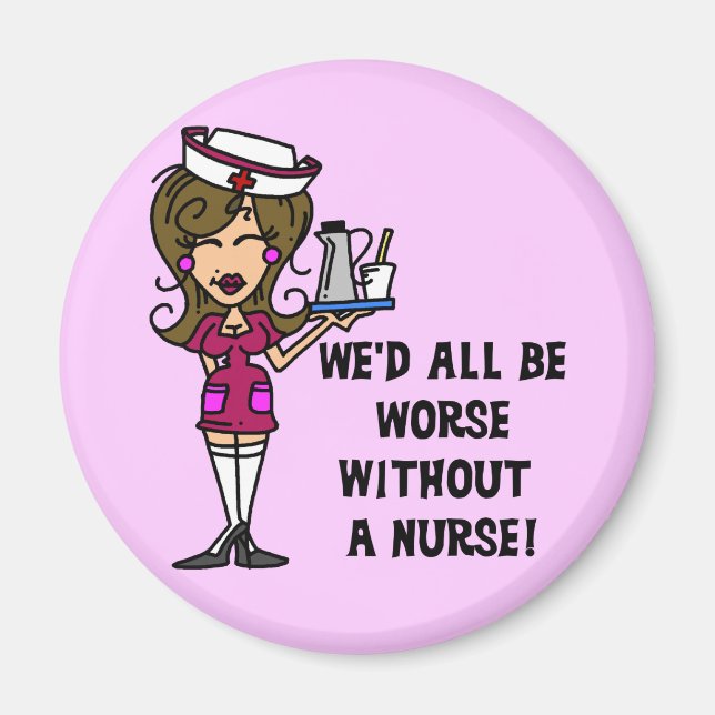 Schlimmer ohne Krankenschwester Magnet (Vorne)
