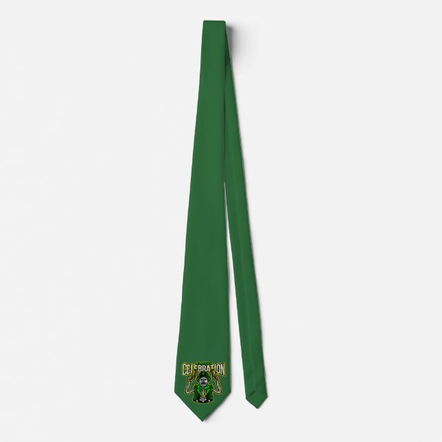 Schlips St. Patrick's Day Feier Leprechaun Krawatte (Vorderseite)