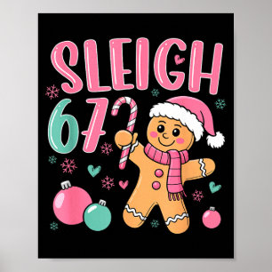 Schlitten 67 Lebkuchen Weihnachten Sechs Sieben Me Poster