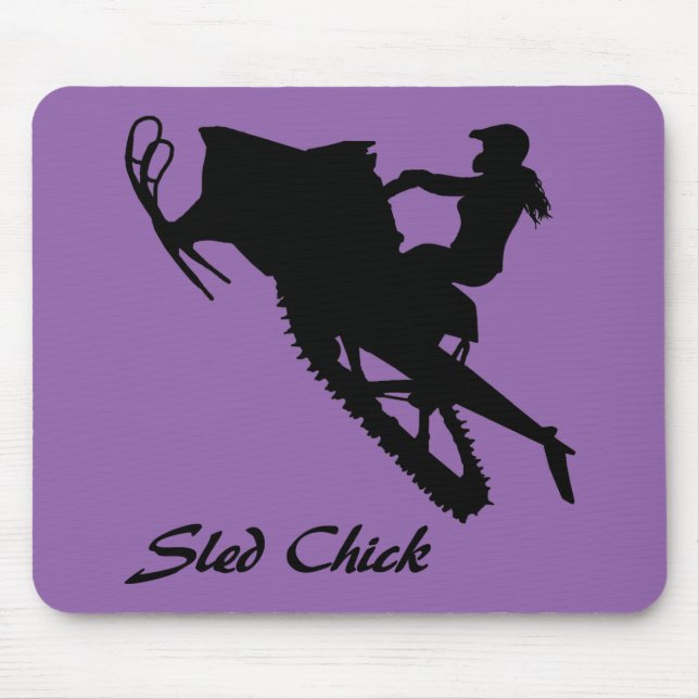 Schlitten-Küken Mousepad (Vorne)