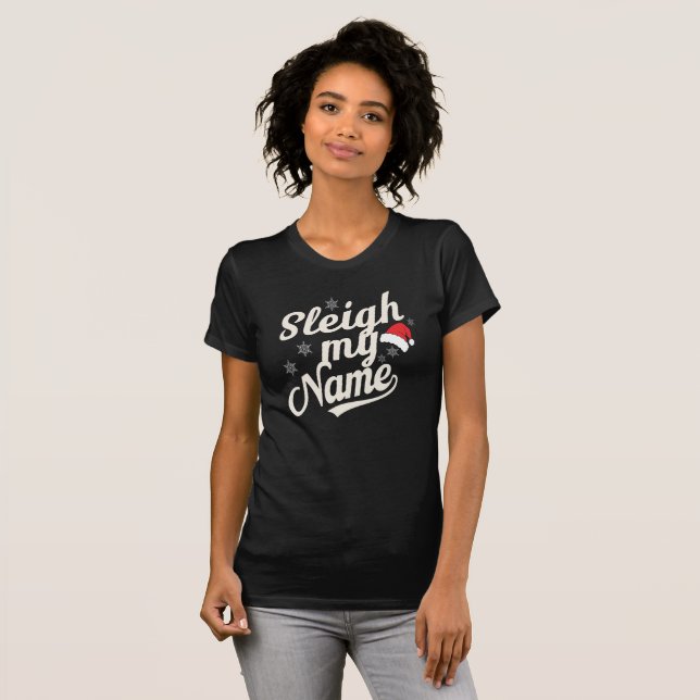 Schlitten Name Vibes T-Shirt (Vorne ganz)