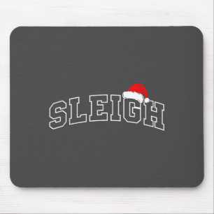 Schlitten Weihnachten Varsity Minimale Text Santa Mousepad